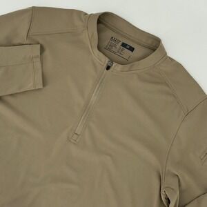 5.11 Tactical Rapid Half Zip Pullover Mens Medium Khaki Tan Long Sleeve Shirt‎